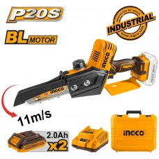 INGCO Μίνι Αλυσοπρίονο Μπαταρίας Bl Motor 20V Li-Ion (2x2.0Ah) CGSLI20682-20686 INGCO Μίνι Αλυσοπρίονο Μπαταρίας Bl Motor 20V Li-Ion (2x2.0Ah) CGSLI20682-20686